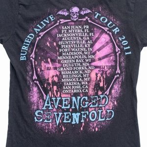 Tultex Tops - Avenged Sevenfold Band Buried Alive 2011 Tour Tultex Tops - Avenged Sevenfold Band Buried Alive 2011 Tour
